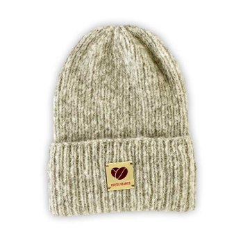 Coffee Beanies strikhue - light grey