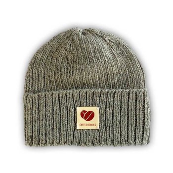 Coffee Beanies strikhue short - light grey