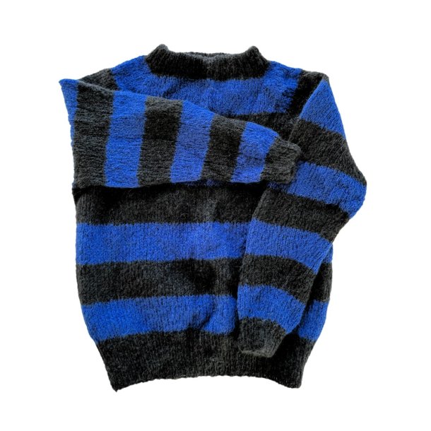 Coffee Beanies Ida sweater - blue/black stribe