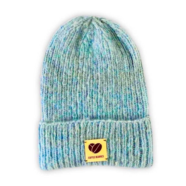 Coffee Beanies strikhue - light blue