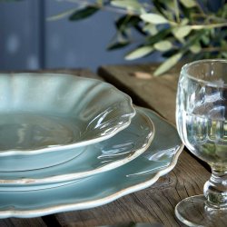Alentejo middagstallerken 27 cm - turquoise - 6 stk