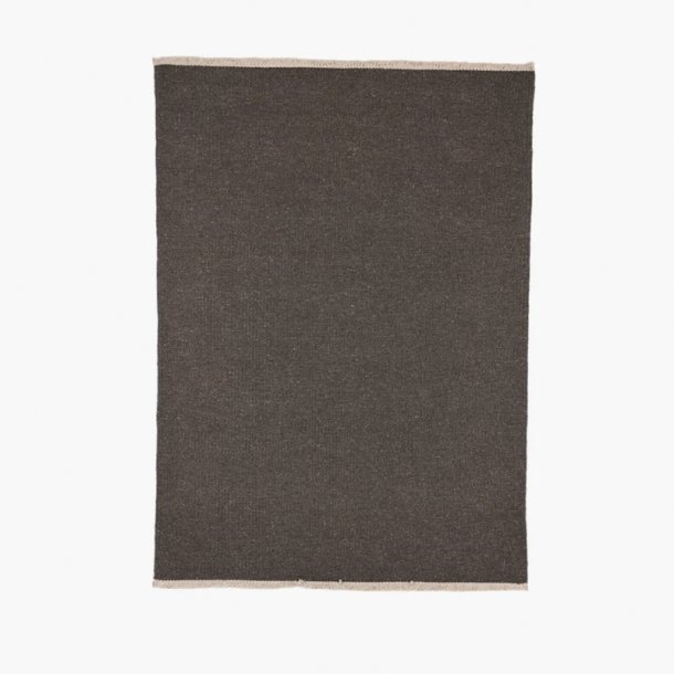 Gulvt�ppe i 100% uld - dark greybrown