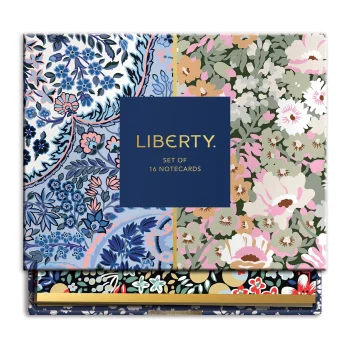 Gaveske med 16 kort og kuverter - Liberty Floral