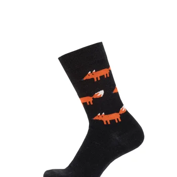 Cai uldstrmper i let og bld merino uld - fox black