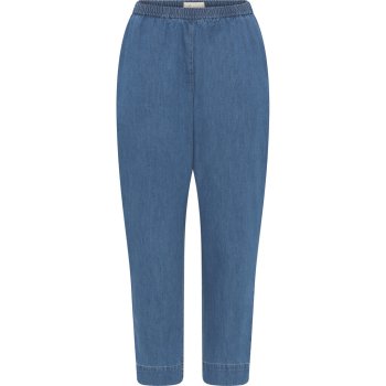 Frau Manila ankle denim pants - medium blue denim