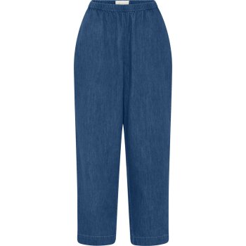 Frau Melbourne denim long pants - medium blue denim