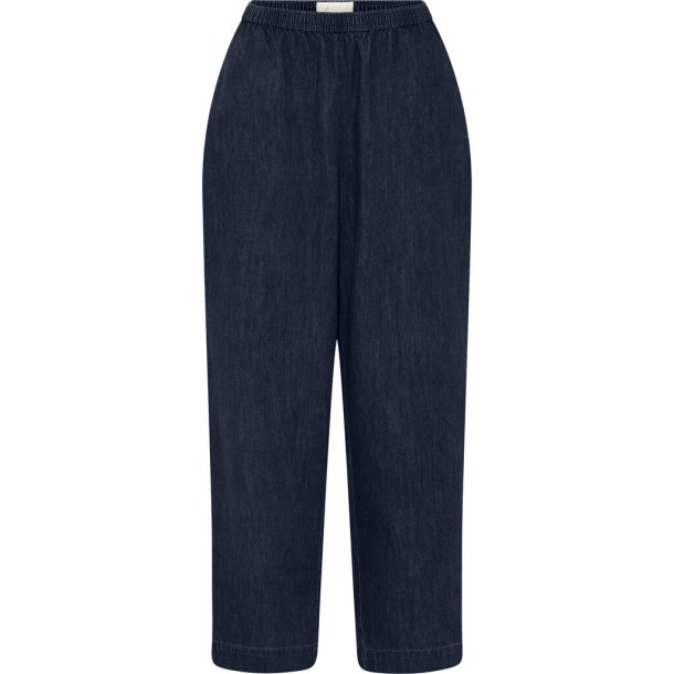 Frau Melbourne denim long pants - dark blue denim