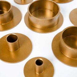Circle stage til kronelys �2,2 cm - gold