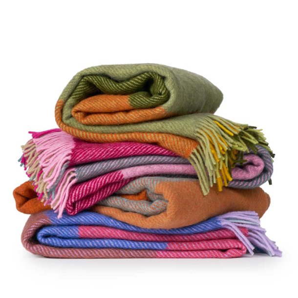 Klippan plaid Gotland 200 x 130 cm - Check pink mauve