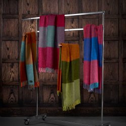 Klippan plaid Gotland 200 x 130 cm - Check pink mauve