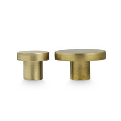 Skjalm P knage &amp; greb - messing mat