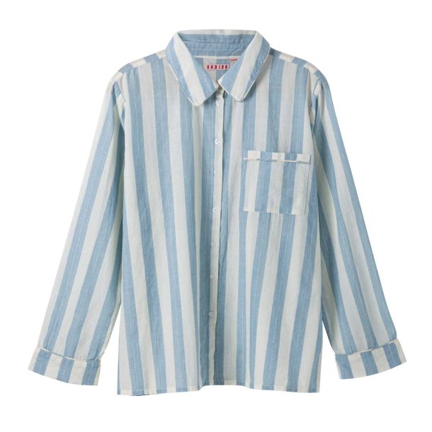 Habiba Capri skjorte - blue moon