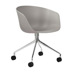 HAY kontorstol AAC24 Swivel - grey/crome