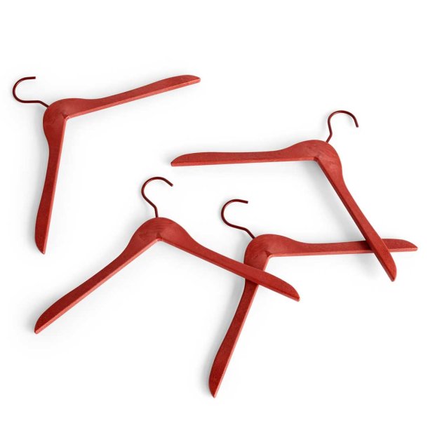 Hay bjler - Coat hanger 4 stk - cherry red