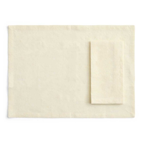 HAY servietter/dkkeservietter Tavolo hr/bomuld 4 stk - Soft Yellow