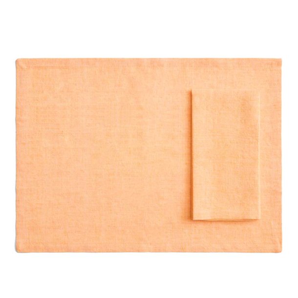 HAY servietter/dkkeservietter Tavolo hr/bomuld 4 stk - Soft Orange