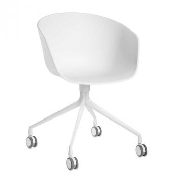 HAY kontorstol AAC24 Swivel - white/white