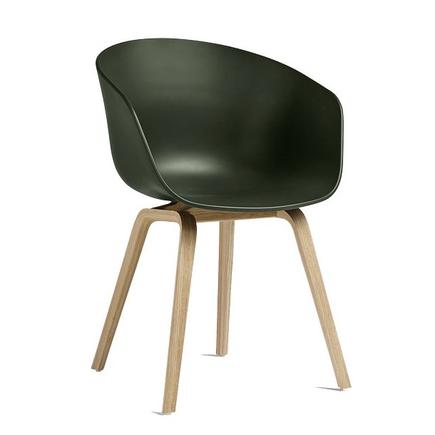 HAY About A Chair - green/oak