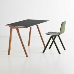HAY skrivebord CPH 90 - black linoleum/black egetr