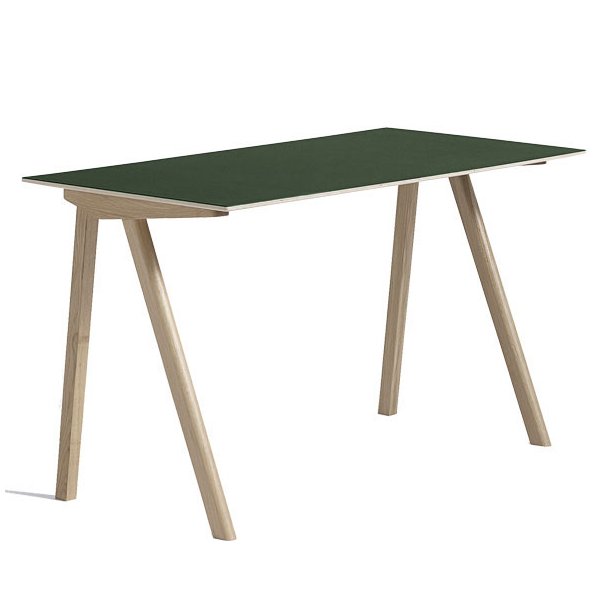 HAY skrivebord Copenhague - green lino / oak