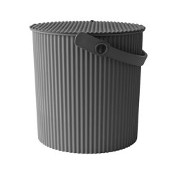 Japansk spand med lg - dark grey