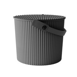 Japansk spand med lg - dark grey