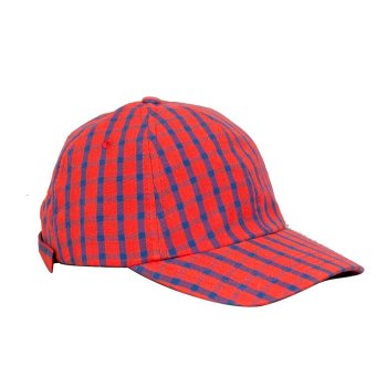 Kasket one size - red/blue check
