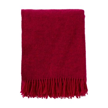 Klippan Gotland Plaid 200 x 130 cm - cerise