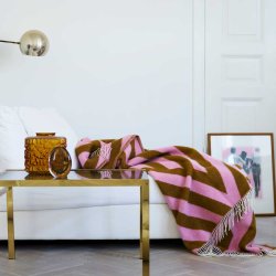 Klippan plaid Maxjenny Tangent 130 x 200 cm - pea/cream