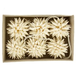 Julepynt i �ske - 6 stk snefnug