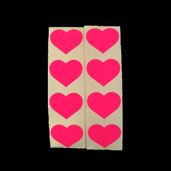 Stickers - Pink Hearts - 30 stk