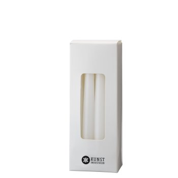 Kunstindustriens hnddyppede juletrslys 12 stk - white