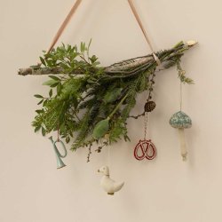 Maileg julepynt i metal - flag