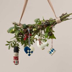 Maileg julepynt i stof - tromme rd