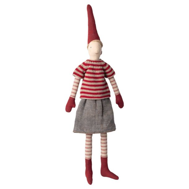 Maileg nisse pige strrelse 3 striksweater - hjde 49cm
