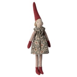 Maileg kravlenisse med magneter - pige i grblomstret kjole