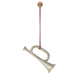 Maileg julepynt i metal - trompet silver