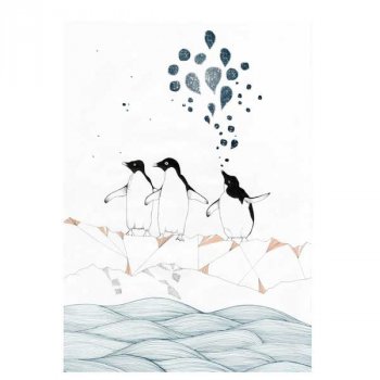 Marenberg Illustration - 3 sister penguins A4