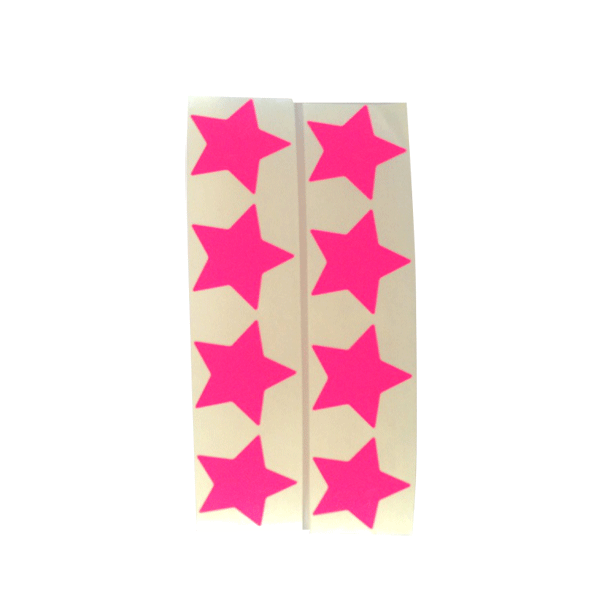 Stickers - Pink Star - 30 stk