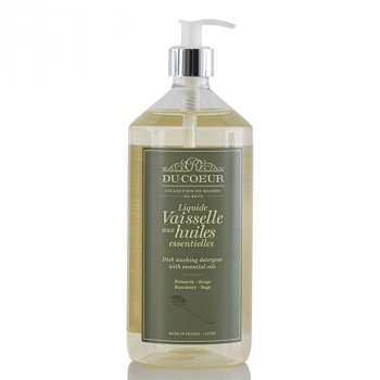 Du Coeur fransk opvaskemiddel - rosmarin/salvie 1 ltr