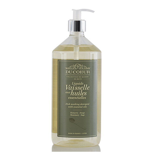 Du Coeur fransk opvaskemiddel - rosmarin/salvie 1 ltr