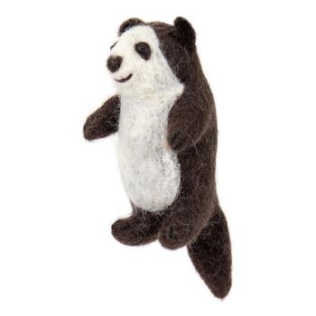 Panda - h�ndlavet i uldfilt