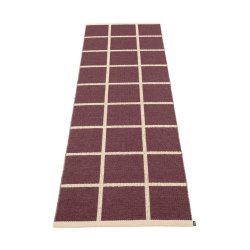 Pappelina Criss lber med vvet kant - burgundy/cream/cream