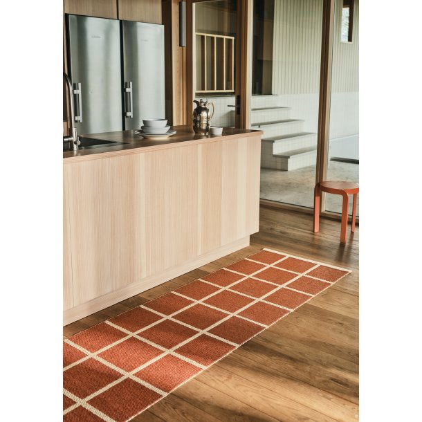 Pappelina Criss lber med vvet kant - brick/cream/cream