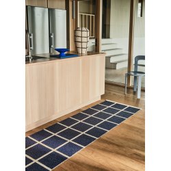 Pappelina Criss lber med vvet kant - dark blue/cream/cream