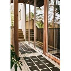 Pappelina Criss lber med vvet kant - dark brown/cream/cream