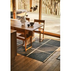 Pappelina Criss lber med vvet kant - dark brown/cream/cream