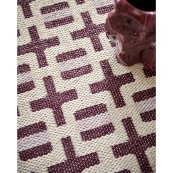 Pappelina Tom l�ber - burgundy/cream/pale rose