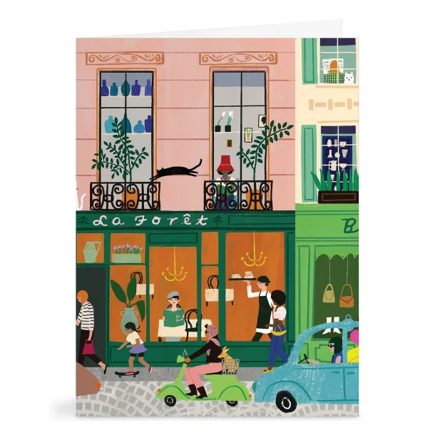 Gaveske med 16 kort og kuverter - Parisian life