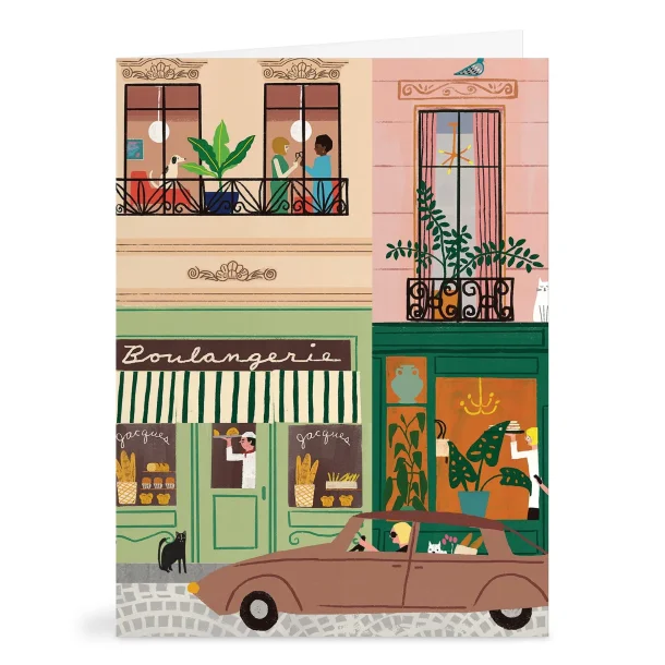 Gaveske med 16 kort og kuverter - Parisian life